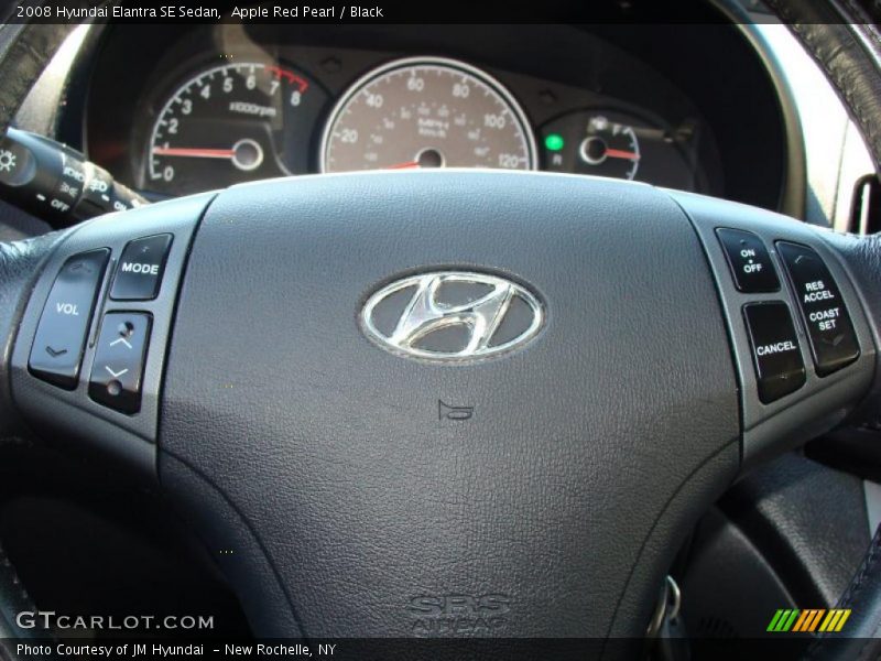 Apple Red Pearl / Black 2008 Hyundai Elantra SE Sedan
