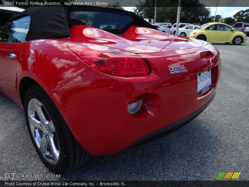 Aggressive Red / Ebony 2007 Pontiac Solstice Roadster