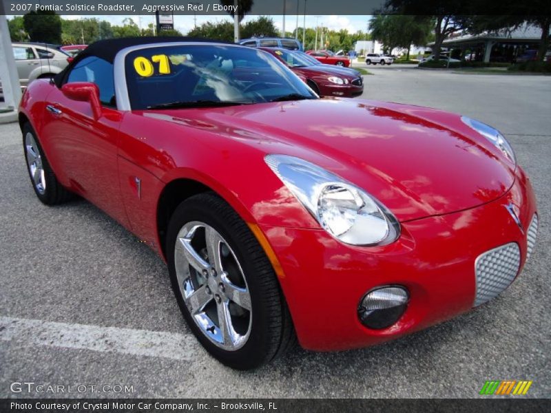 Aggressive Red / Ebony 2007 Pontiac Solstice Roadster