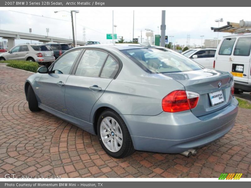Arctic Metallic / Beige 2007 BMW 3 Series 328i Sedan