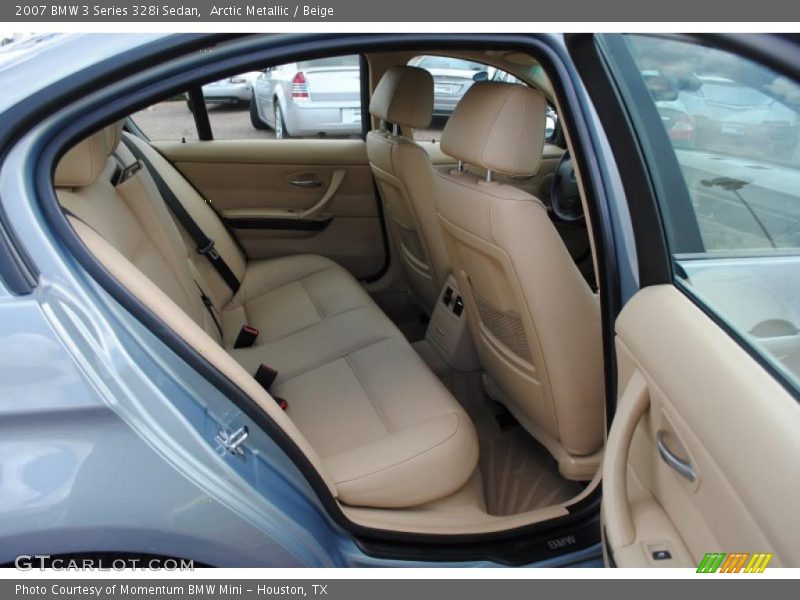 Arctic Metallic / Beige 2007 BMW 3 Series 328i Sedan