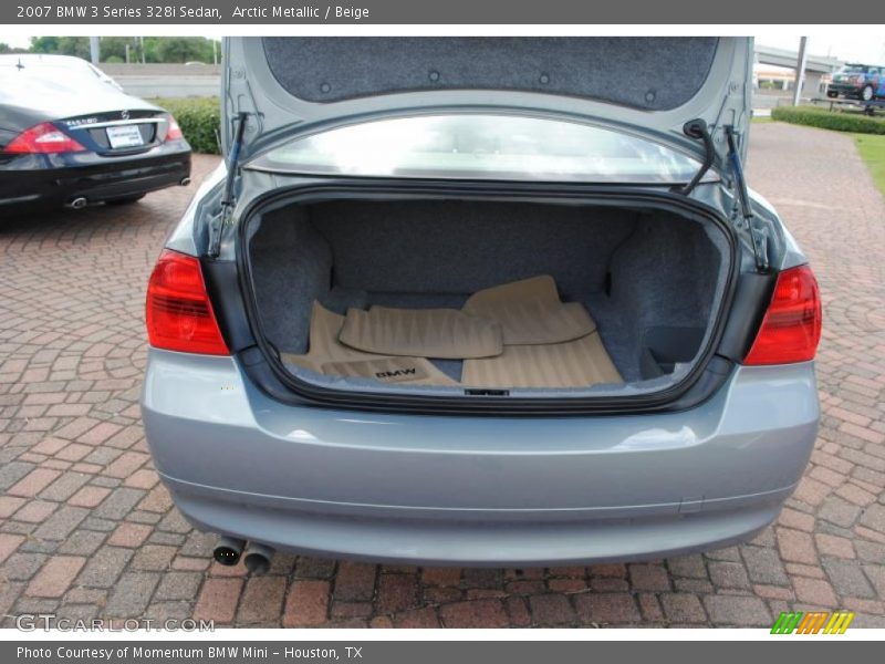 Arctic Metallic / Beige 2007 BMW 3 Series 328i Sedan