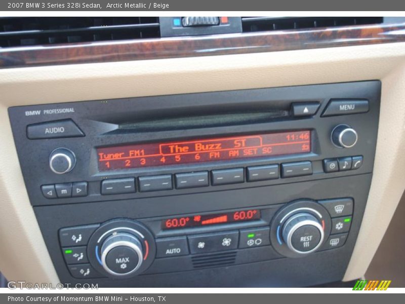 Arctic Metallic / Beige 2007 BMW 3 Series 328i Sedan