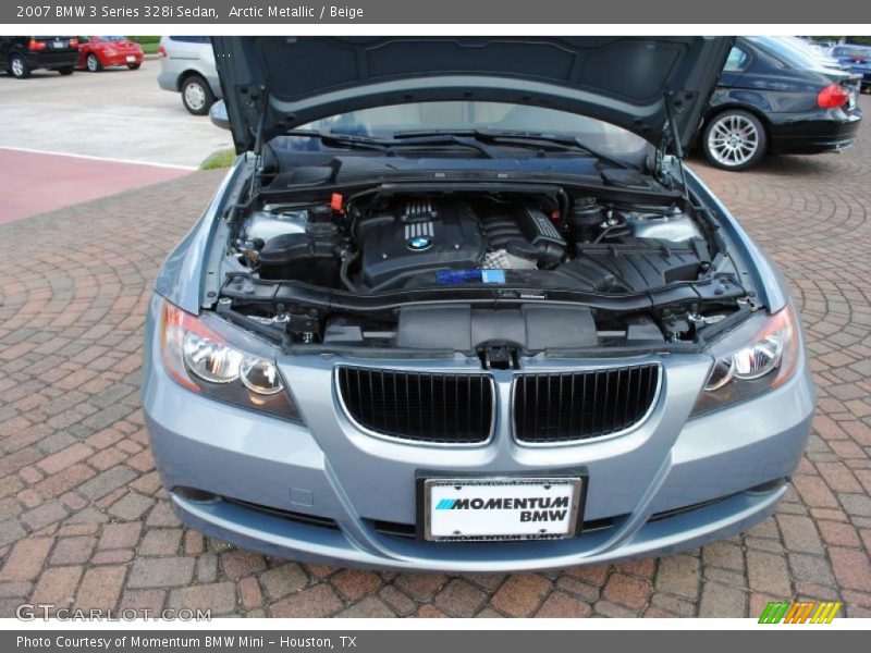Arctic Metallic / Beige 2007 BMW 3 Series 328i Sedan