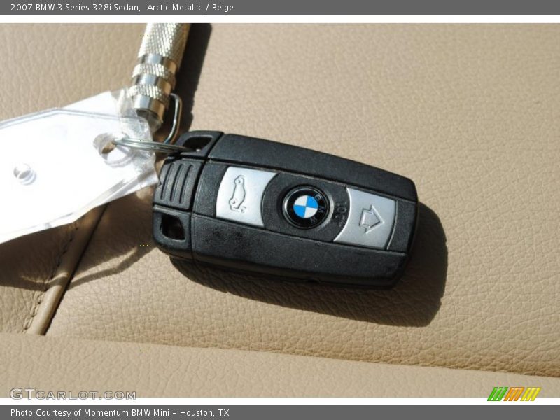 Arctic Metallic / Beige 2007 BMW 3 Series 328i Sedan