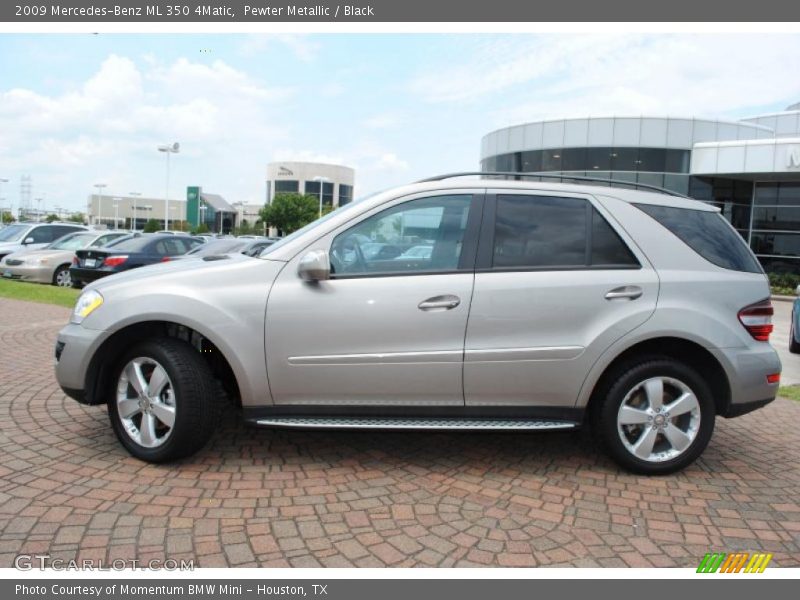 Pewter Metallic / Black 2009 Mercedes-Benz ML 350 4Matic