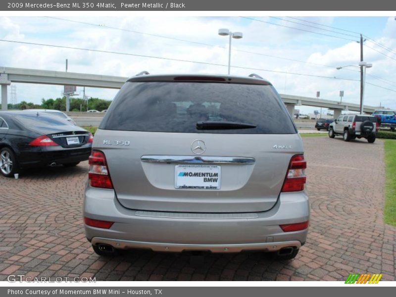 Pewter Metallic / Black 2009 Mercedes-Benz ML 350 4Matic