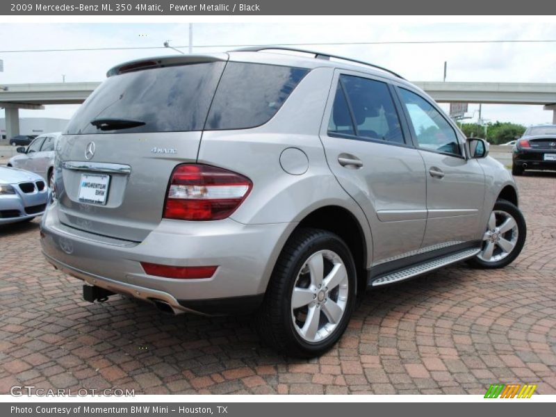 Pewter Metallic / Black 2009 Mercedes-Benz ML 350 4Matic