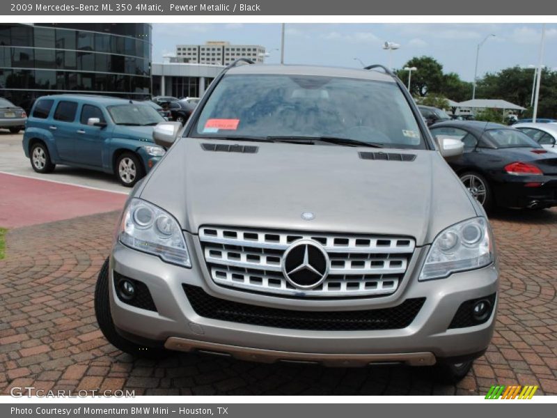 Pewter Metallic / Black 2009 Mercedes-Benz ML 350 4Matic