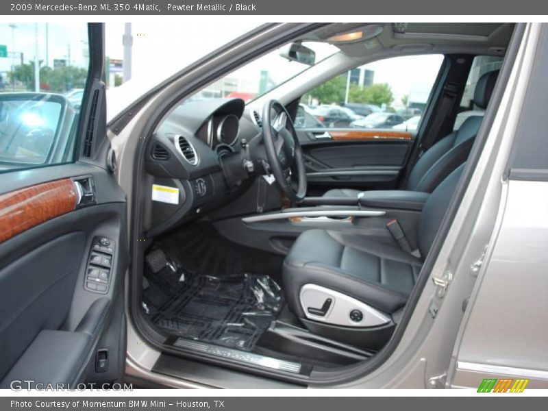 Pewter Metallic / Black 2009 Mercedes-Benz ML 350 4Matic
