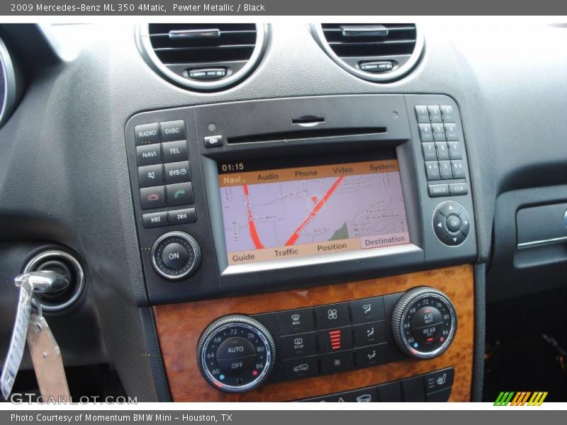 Pewter Metallic / Black 2009 Mercedes-Benz ML 350 4Matic