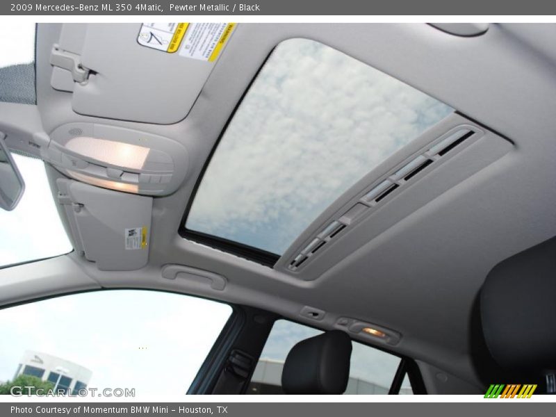 Pewter Metallic / Black 2009 Mercedes-Benz ML 350 4Matic