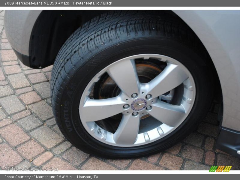 Pewter Metallic / Black 2009 Mercedes-Benz ML 350 4Matic