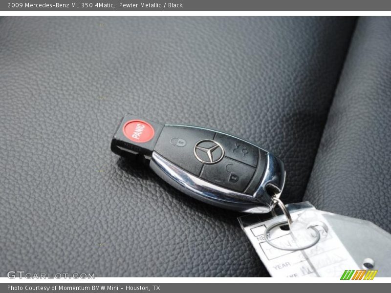 Pewter Metallic / Black 2009 Mercedes-Benz ML 350 4Matic