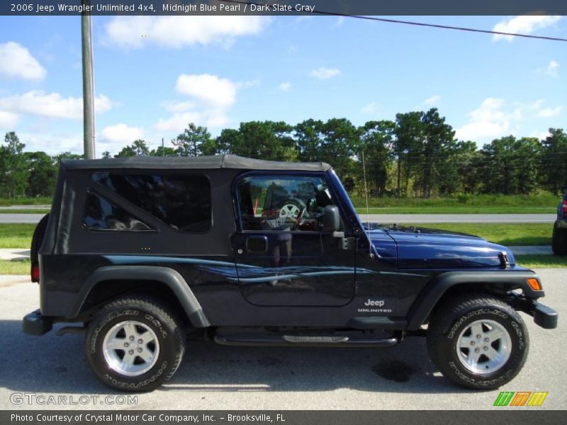 Midnight Blue Pearl / Dark Slate Gray 2006 Jeep Wrangler Unlimited 4x4