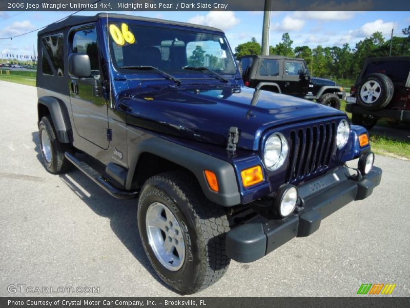 Midnight Blue Pearl / Dark Slate Gray 2006 Jeep Wrangler Unlimited 4x4