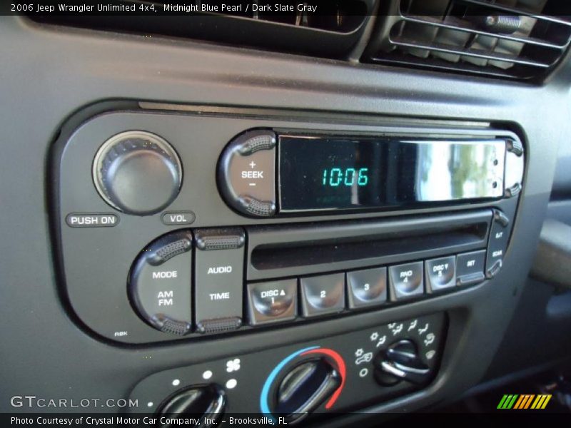 Midnight Blue Pearl / Dark Slate Gray 2006 Jeep Wrangler Unlimited 4x4