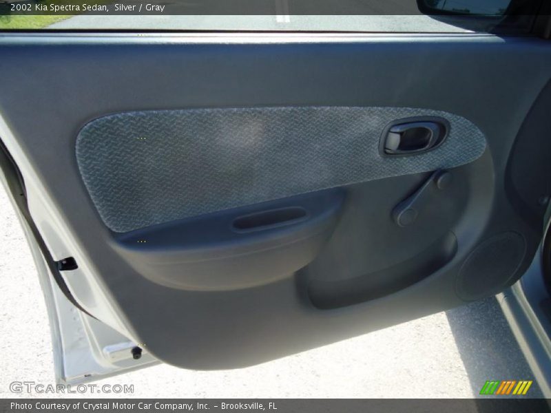 Silver / Gray 2002 Kia Spectra Sedan