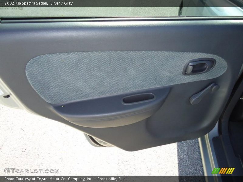 Silver / Gray 2002 Kia Spectra Sedan