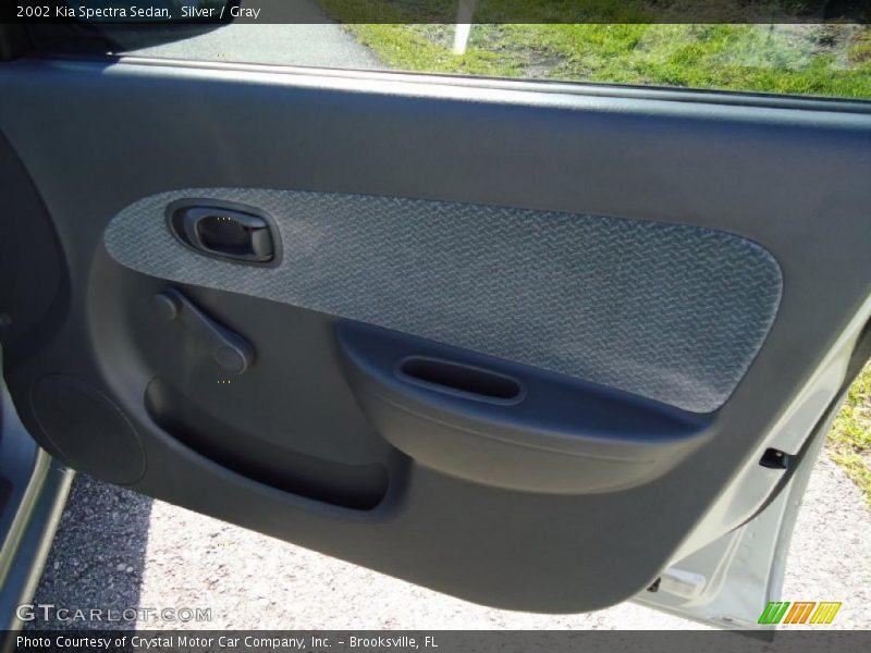 Silver / Gray 2002 Kia Spectra Sedan
