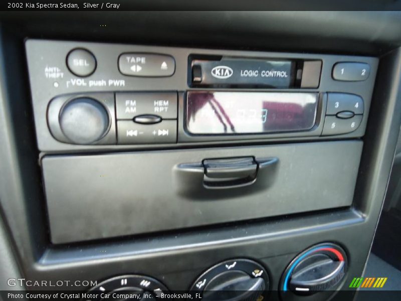 Silver / Gray 2002 Kia Spectra Sedan