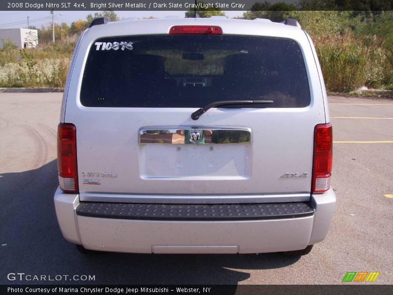 Bright Silver Metallic / Dark Slate Gray/Light Slate Gray 2008 Dodge Nitro SLT 4x4