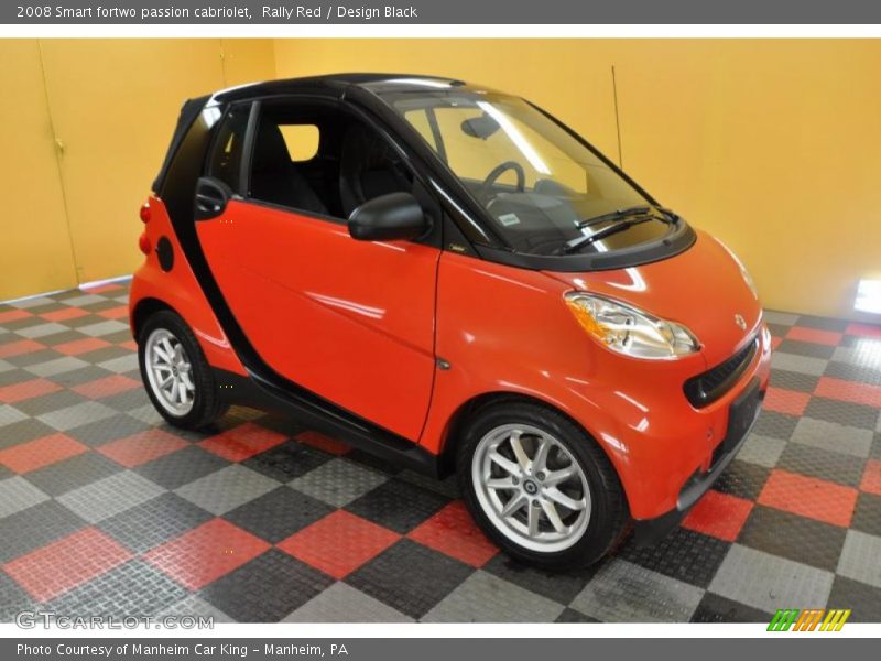 Rally Red / Design Black 2008 Smart fortwo passion cabriolet
