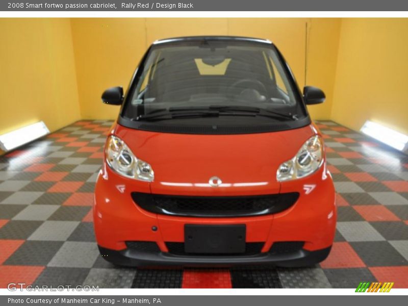 Rally Red / Design Black 2008 Smart fortwo passion cabriolet