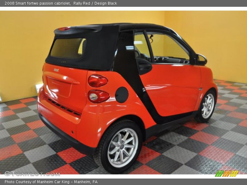 Rally Red / Design Black 2008 Smart fortwo passion cabriolet