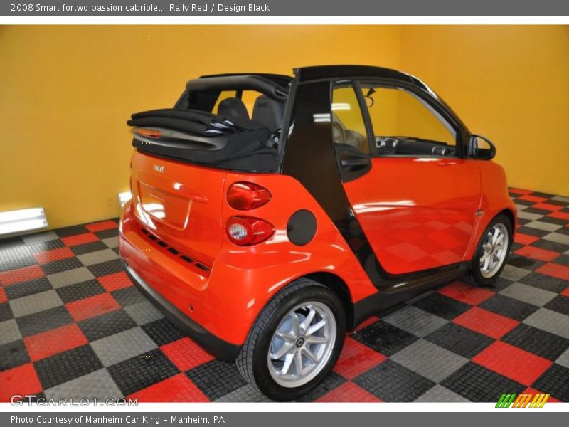 Rally Red / Design Black 2008 Smart fortwo passion cabriolet