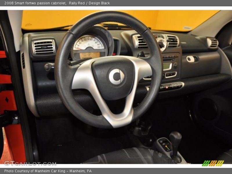 Rally Red / Design Black 2008 Smart fortwo passion cabriolet