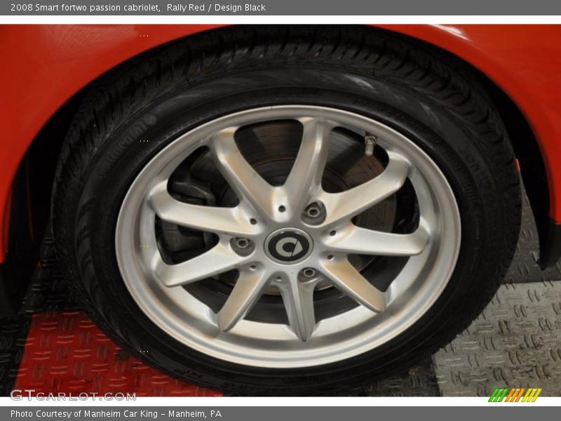 Rally Red / Design Black 2008 Smart fortwo passion cabriolet