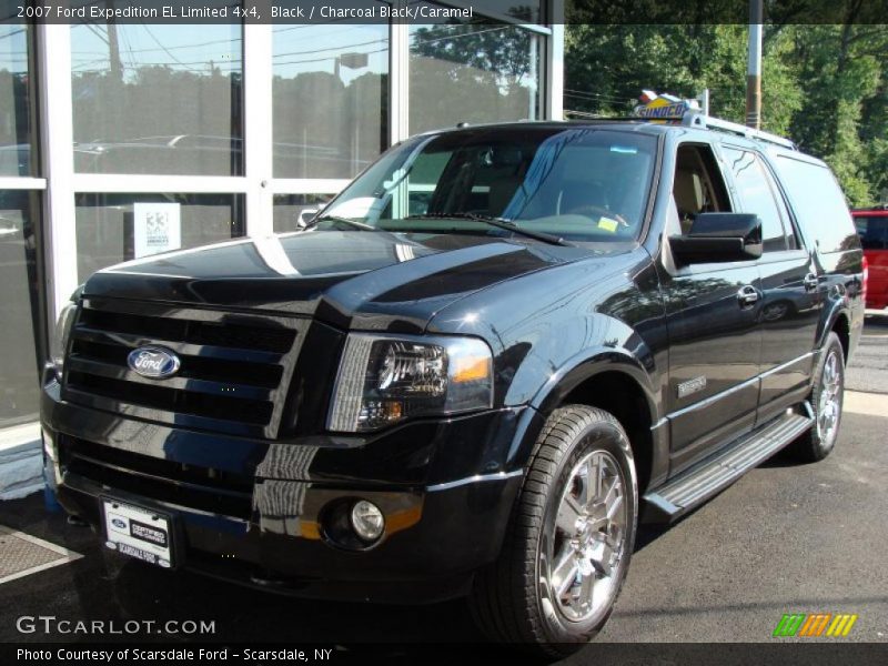 Black / Charcoal Black/Caramel 2007 Ford Expedition EL Limited 4x4