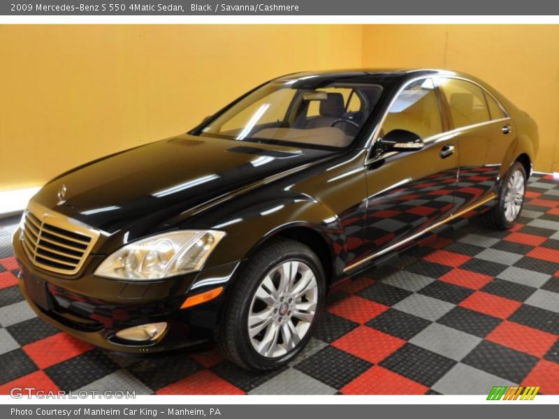 Black / Savanna/Cashmere 2009 Mercedes-Benz S 550 4Matic Sedan