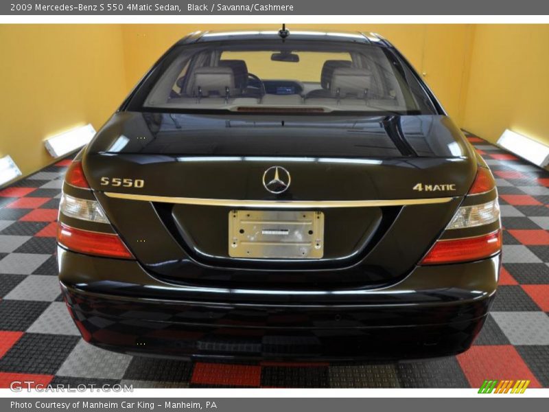 Black / Savanna/Cashmere 2009 Mercedes-Benz S 550 4Matic Sedan
