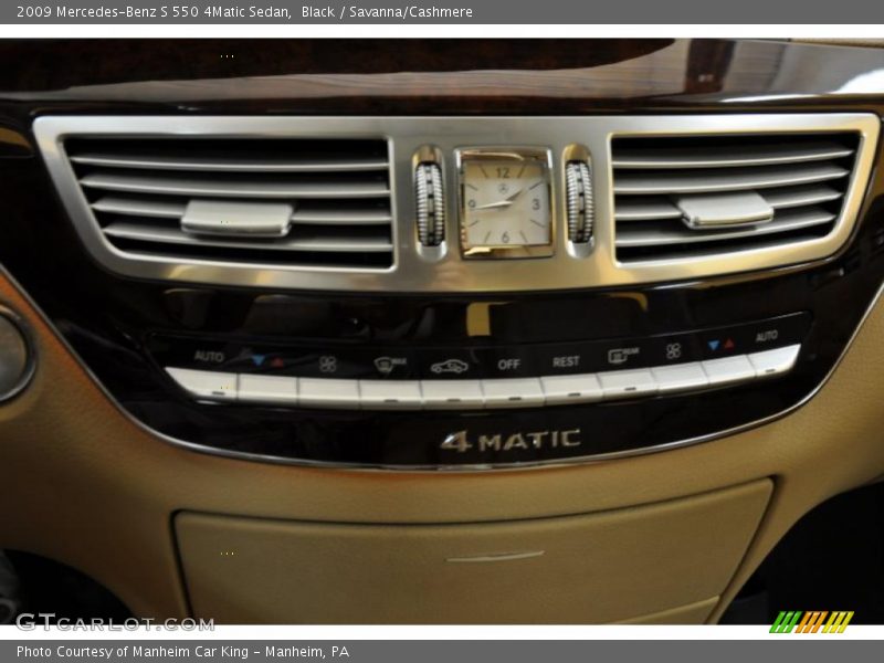 Black / Savanna/Cashmere 2009 Mercedes-Benz S 550 4Matic Sedan