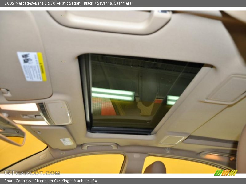 Black / Savanna/Cashmere 2009 Mercedes-Benz S 550 4Matic Sedan