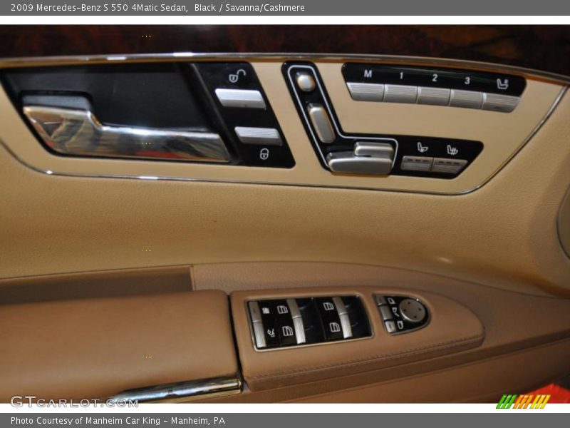 Black / Savanna/Cashmere 2009 Mercedes-Benz S 550 4Matic Sedan