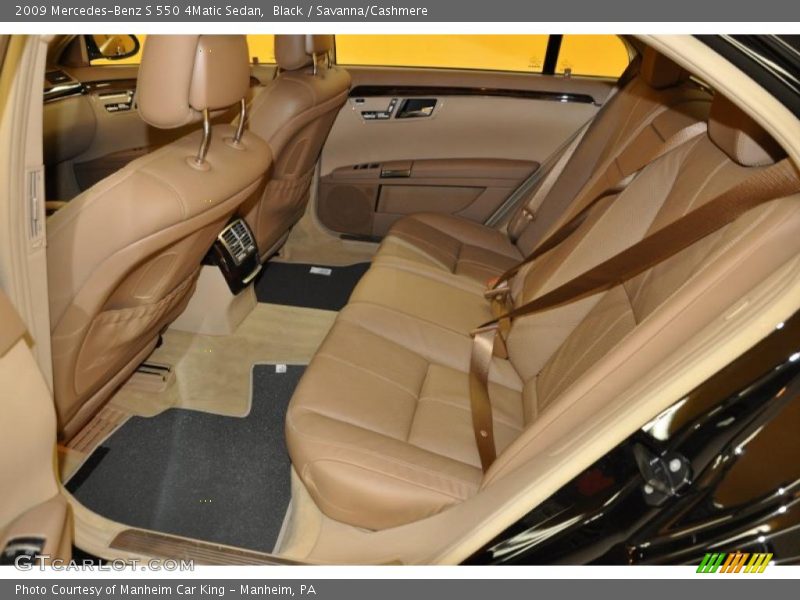 Black / Savanna/Cashmere 2009 Mercedes-Benz S 550 4Matic Sedan