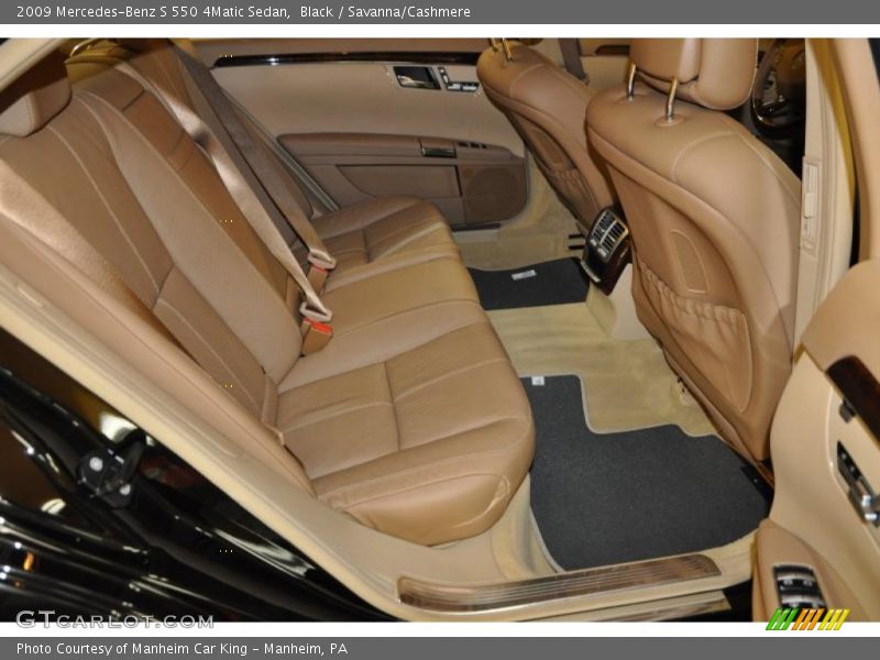 Black / Savanna/Cashmere 2009 Mercedes-Benz S 550 4Matic Sedan