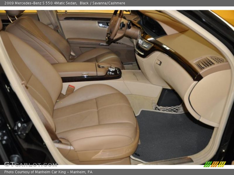 Black / Savanna/Cashmere 2009 Mercedes-Benz S 550 4Matic Sedan