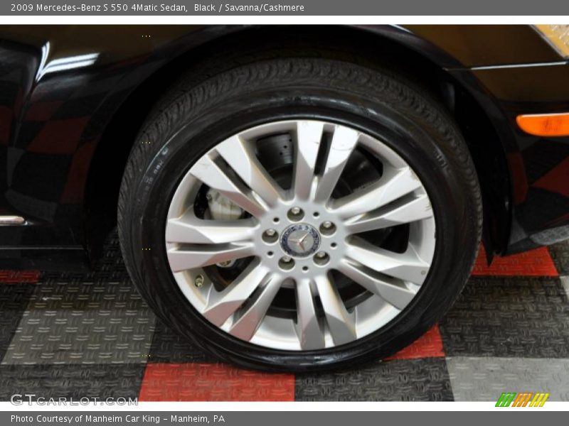 Black / Savanna/Cashmere 2009 Mercedes-Benz S 550 4Matic Sedan