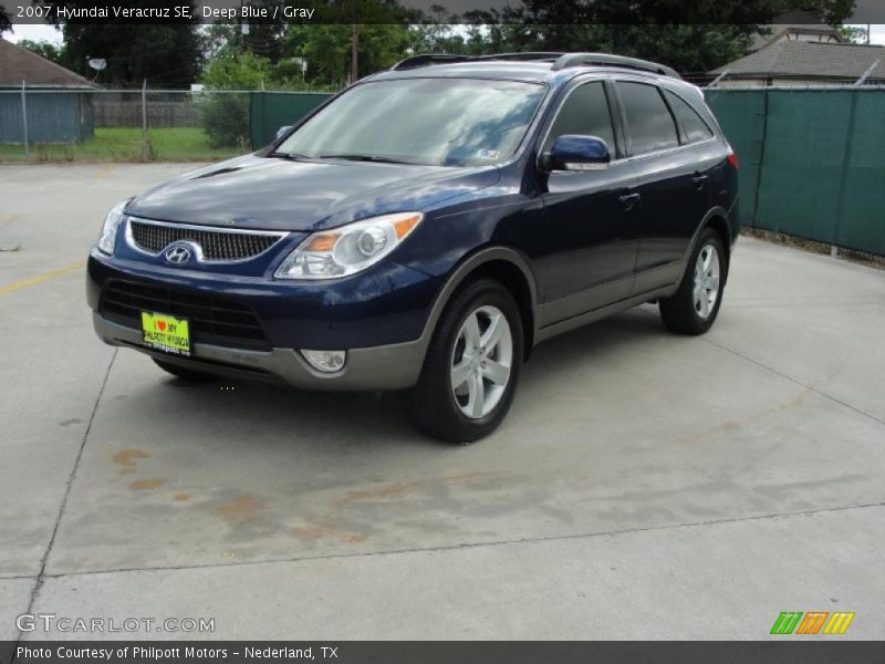 Deep Blue / Gray 2007 Hyundai Veracruz SE