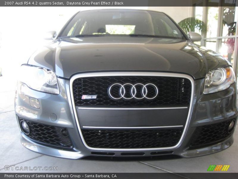 Daytona Grey Pearl Effect / Black 2007 Audi RS4 4.2 quattro Sedan