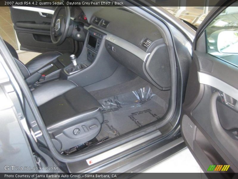 Daytona Grey Pearl Effect / Black 2007 Audi RS4 4.2 quattro Sedan