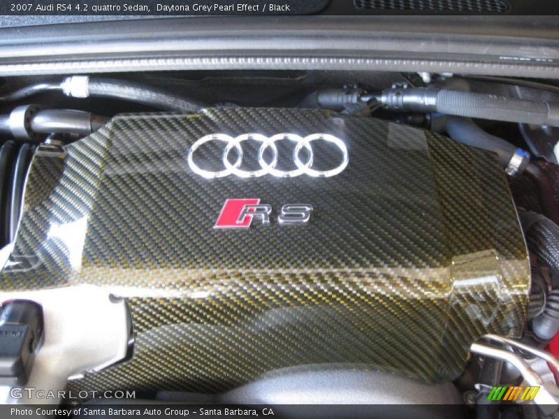 Daytona Grey Pearl Effect / Black 2007 Audi RS4 4.2 quattro Sedan