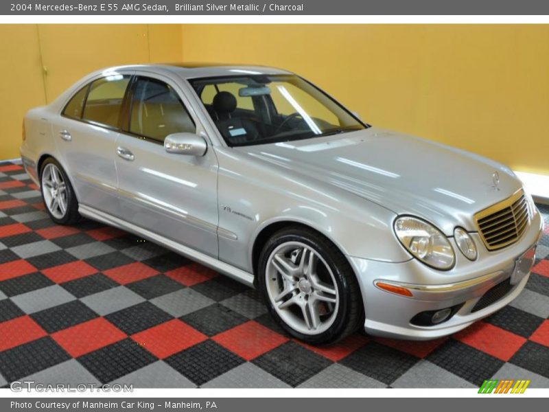 Brilliant Silver Metallic / Charcoal 2004 Mercedes-Benz E 55 AMG Sedan