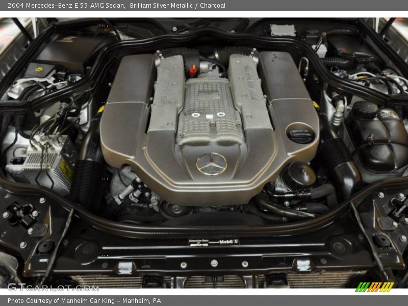 Brilliant Silver Metallic / Charcoal 2004 Mercedes-Benz E 55 AMG Sedan