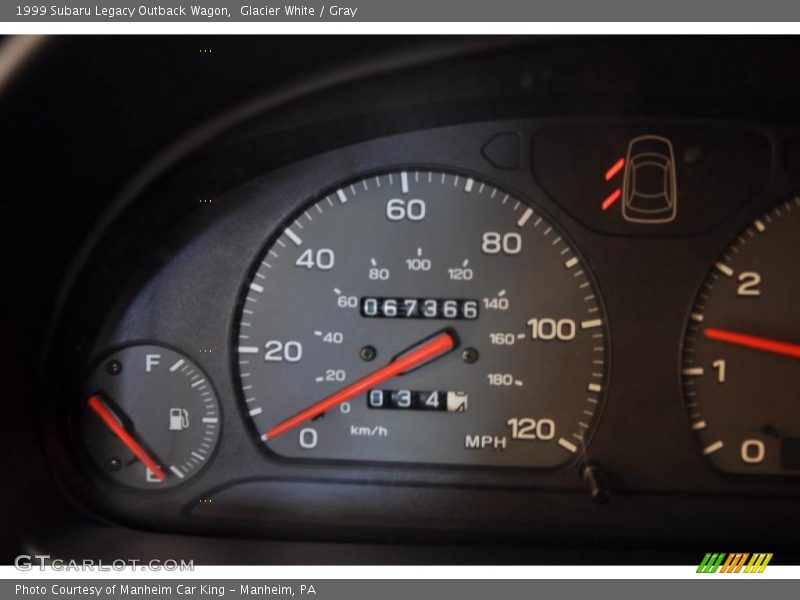 Glacier White / Gray 1999 Subaru Legacy Outback Wagon
