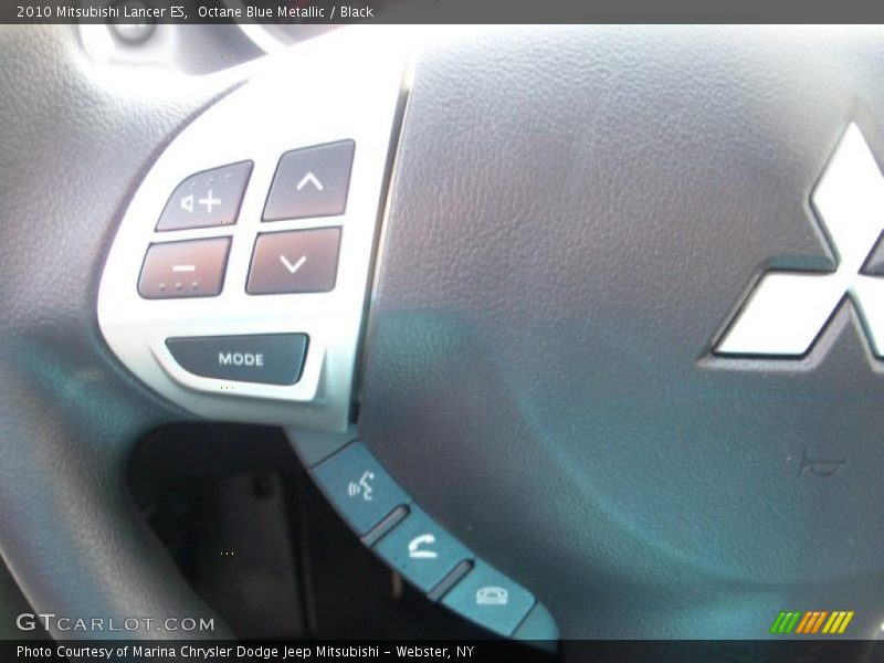 Octane Blue Metallic / Black 2010 Mitsubishi Lancer ES